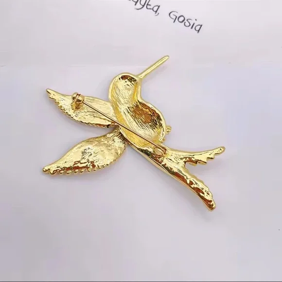 BROOCH Hummingbird Brooch | Enamel Bird Pin Jewelry

Brooch - Picture 8 of 11